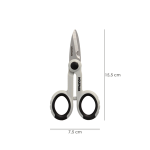 Forbici da Elettricista 140 mm. Maniglia in TPR. Resistente alla Tensione - Product Image 2
