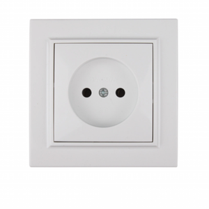 เต้ารับไฟฟ้าติดผนังแบบ IP22ขนาด220V ที่ทันสมัยเบ้าเสียบไฟบนผนังแบบไม่มีสายดินพลาสติก ABS เบ้ารับแสงมาตรฐานยุโรป/สหราชอาณาจักร - Product Image 3