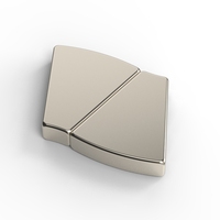 Magnet Neodymium Iron Boron N45SH N48SH N50SH N52 Bentuk Lengkung, Kipas, Ubin, Torsi Tinggi, Permanen, untuk Pemotongan