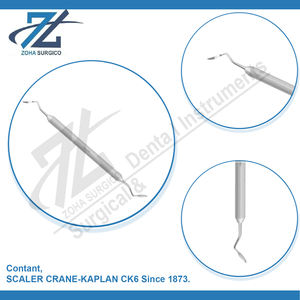 Curetas Dentales Reutilizables de Acero Inoxidable Manuales SCALER CRANE-KAPLAN CK6 Desde 1873, Instrumentos Periodontales - Product Image 4