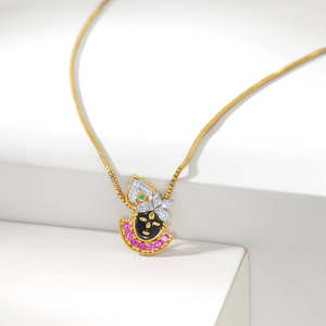 Colgante Religioso Kanhaiya de Oro Fino, Amuleto para Joyería Devocional - Product Image 1