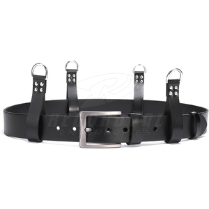 Suspender <b>Belt</b> Loop with Snap Hook | <b>Leather</b> <b>Tool</b> <b>Belt</b> Connector for Suspenders Heavy Duty <b>Belt</b> Attachment for Suspenders - Product Image 3