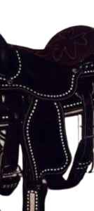 Sillín de sendero de caballo occidental de estilo inglés profesional Montar a caballo sintético de cuero de alta calidad de alta demanda - Product Image 4