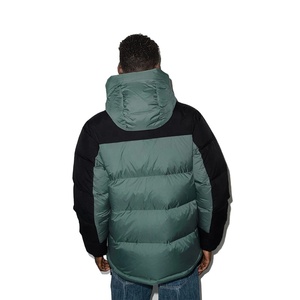 Chaqueta acolchada de algodón de invierno de alta calidad para hombre, resistente al viento, impermeable, cuello embudo, diseño de bloque de Color, cremallera transpirable de talla grande - Product Image 1