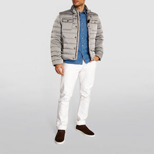 Veste matelassée épaisse imperméable pour homme de haute qualité, fermeture éclair intégrale, col à capuche, respirante, tissu 100% polyester - Vêtements d'hiver - Product Image 6