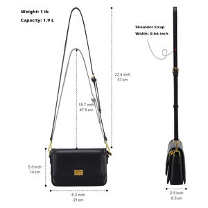 กระเป๋าถือสะพายข้างสำหรับสุภาพสตรีหนังแฟชั่นใหม่กระเป๋าสะพายข้างของ2025หรูหรา - Product Image 2