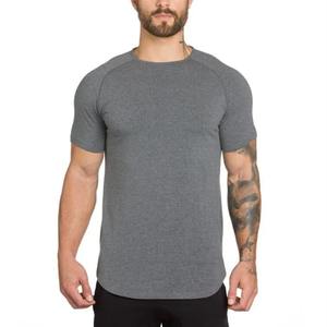 Camiseta de manga corta para gimnasio para hombre, camiseta musculosa de algodón de verano, estilo Hip Hop, diseño extensible en blanco a la moda - Product Image 2