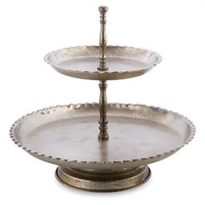 Farmhouse Metal 2 Tier Wedding Decoration Fancy Black Cake Stand 2 Tier Black Cake Stand Party Decor Cumpleaños Wedding Party - Product Image 6