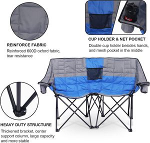 เก้าอี้ชายหาดพับได้สำหรับผู้ใหญ่สำหรับการรับประทานอาหารการเดินทางกลางแจ้ง - Product Image 2