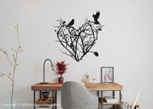 Décoration murale en métal design, sculpture en fer artisanale de qualité supérieure, élégante décoration murale pour les maisons modernes - Product Image 2