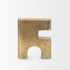 Renni Antiqued Aluminium Large <b>Decorative</b> Sculpture Unique <b>Home</b> <b>Decor</b> Accent <b>Furniture</b> Piece Modern Artistic Design Solid - Product Image 3