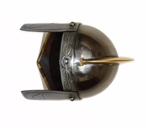 Casco Vikingo de Acero Inoxidable con Armadura de Cota de Malla, Hecho a Mano, Ajustable, Disfraz, DIY, OEM, Regalo de Halloween, Cuchillos de Borde, 0.354 pulgadas de Grosor - Product Image 2