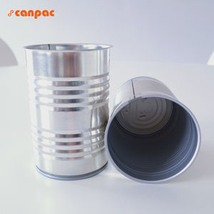 Envases Personalizados de 4 a 6 Colores, 3 Latas de Metal para Frijoles/Nueces, Forma Cilíndrica, Envases de Acero Inoxidable para Alimentos Enlatados de Exportación - Product Image 1