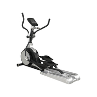 Équipement de fitness professionnel : Vélo elliptique silencieux, machine elliptique de marche compacte