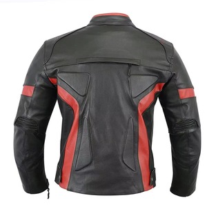 Chaquetas de Motocicleta de Cuero Personalizadas, Transpirables, de Fábrica, Tallas Grandes, con Diseño de Logotipo Personalizado, Alta Calidad y Económicas - Product Image 2