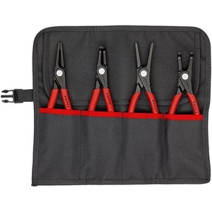 KNIPEX 4-Piece Retaining Ring <b>Pliers</b> <b>Set</b> 19-60mm in Roll-Up Pouch - Product Image 1