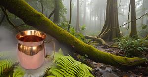 Handmade Pure Copper <b>Mug</b> with Brass Handle Unique Design Healthy Drinkware - Product Image 5