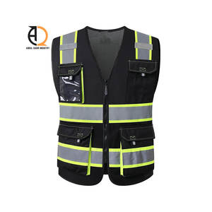 Vêtement de sécurité réfléchissant de haute qualité, gilet de travail, gilet de sécurité haute visibilité pour hommes avec plusieurs poches - Product Image 6