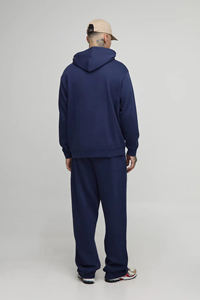 Chándal de hombre de algodón OEM/ODM 100% logotipo bordado personalizado peso pesado 480GSM color sólido streetwear Conjunto de jogging para hombre - Product Image 3