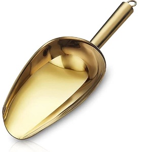 Bar cuchara de hielo de acero inoxidable cubo de hielo bar accesorios comida harina caramelo grano cuchara de hielo hogar cocina bar fiesta boda - Product Image 4