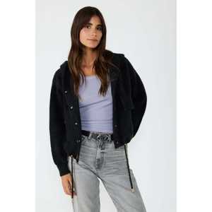 Chaqueta de punto con botones y cuello redondo 100% poliéster - Product Image 2