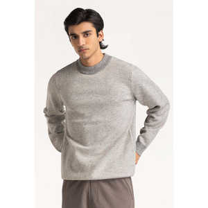 Pull à col rond pour homme 100% coton avec capuche, motif et imprimé automne, tricot MN-SWT-WS24-058 - Product Image 3