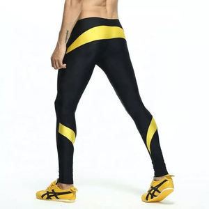 กางเกงเลกกิ้งผ้ายืดเอวกลางเอวสูงสำหรับผู้ชายกางเกงรัดรูปแบบไม่มีรอยต่อสำหรับเล่นโยคะใหม่ล่าสุด2025 - Product Image 5