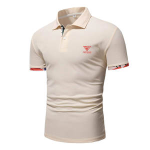 Camiseta de Manga Corta para Hombre, Talla Grande, Color Sólido, Tejida, 100% Algodón, Bordada, de Secado Rápido, para Verano, con Logotipo Personalizado - Product Image 2