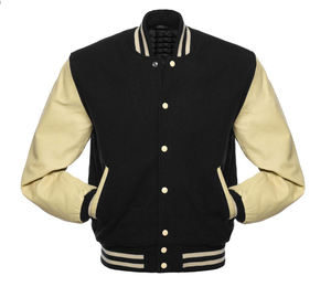 Chaqueta Universitaria de Alta Calidad, Estilo Bomber, con Cuerpo de Lona y Cierre de Cremallera, para Hombre y Mujer, Ideal para Béisbol Universitario - Product Image 1