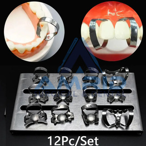 Ensemble d'équipements dentaires endodontiques 12 pièces, support de barrage en caoutchouc, clip de barrière par amris surgical - Product Image 2