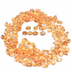 Piedra preciosa AAA + citrino 6x4mm corte de pera facetado piedra suelta miel Natural citrino piedras preciosas semipreciosas piedra cortada lote para joyería - Product Image 4