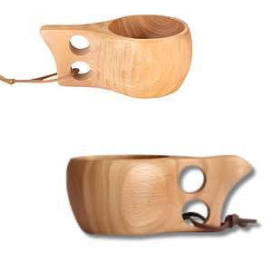 แก้วกาแฟสำหรับใส่เครื่องดื่มกลางแจ้งเป็นมิตรต่อสิ่งแวดล้อมสายหนังสไตล์อินโดนีเซียงานฝีมือ - Product Image 5