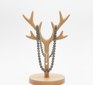 Collier de perles en argent 925 de Labradorite unisexe de 18 pouces noué à la main Design géométrique accessoire de mode à la mode pour hommes/femmes - Product Image 4