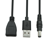 Cordon d'alimentation 	 Adaptateur d'alimentation USB AM vers DC Premium 2A à charge rapide