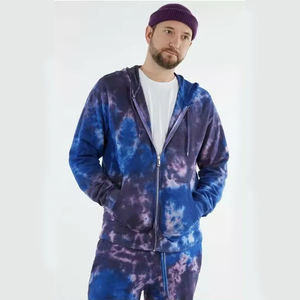 Chándal sublimado de alta calidad para hombre, ropa informal para correr, ropa deportiva informal con cremallera, sudaderas con capucha de PU, sudaderas con capucha de 2 piezas, Sudadera con capucha para hombre - Product Image 4