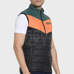 แจ็กเก็ตทรงพองแขนกุดสำหรับผู้ชายแจ็คเก็ตขนเป็ดแขนกุดกันน้ำได้สำหรับกลางแจ้งโลโก้ออกแบบได้ตามต้องการ - Product Image 3