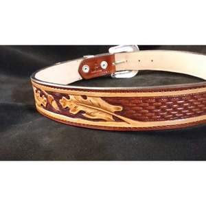 เข็มขัดหนังวัวแท้สำหรับผู้ชาย หัวเข็มขัดเหล็ก แข็งแรง ทนทาน กันน้ำ เป็นมิตรกับสิ่งแวดล้อม ปรับความยาวและความกว้างได้ ลายเรียบ - Product Image 2