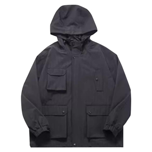 Chaqueta de invierno ligera de nivel 7 con cuello con capucha hecha de tela de lona duradera - Product Image 1