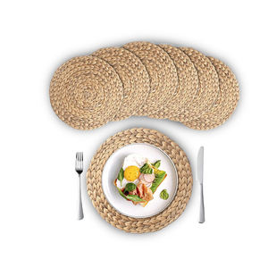 Manteles Individuales Redondos de Estilo Rústico, Hechos con Materiales Naturales de Vietnam, Ecológicos, de Bambú, Jacinto de Agua y Pasto Marino -TP2010 - Product Image 1