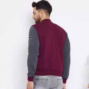 Veste universitaire vintage en laine épaisse pour homme, sur mesure, nouvelle mode d'hiver, OEM avec manches longues et fourrure de mouton, 2026 - Product Image 4