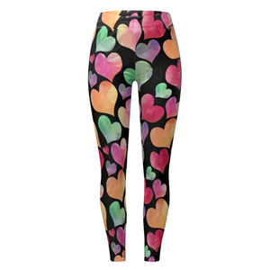 Women's Elastic Waist Yoga <b>Leggings</b> Custom Made with Good Quality New Sublimation Printing Breathable Pants Solid Pattern - Product Image 5