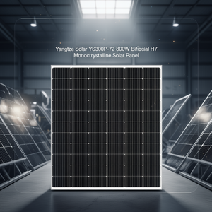 Panneau solaire monocristallin bifacial HJT Yangtze Solar YS300P-72 800W avec cellules de 182 mm - Product Image 3