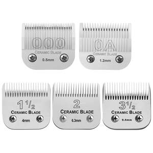 Juego de 5 Cuchillas de Cerámica de Repuesto Desmontables Profesionales, Compatibles con Recortadoras y Cortadoras de Cabello - Product Image 1