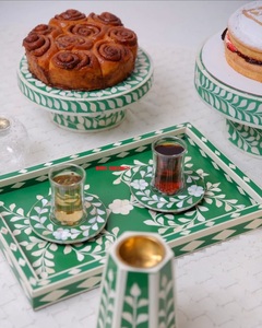 STAR DESIGN แม่ของงานฝีมือเรซินไข่มุก,ถาดเสิร์ฟงานไม้สำหรับตกแต่งทางหลวงบ้านถาดของขวัญเครื่องครัวรอมฎอน - Product Image 5