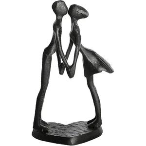 Metal proponer matrimonio escultura arte estatua de hierro romántico Metal ornamento pareja figurita decoración del hogar y la Oficina - Product Image 5