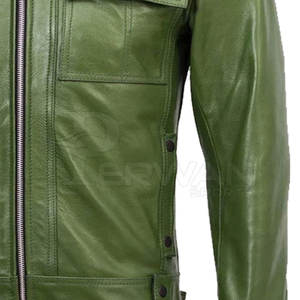 Veste d'hiver en cuir pour hommes vente en gros veste en cuir de bonne qualité pour hommes veste en cuir personnalisée à vendre - Product Image 5