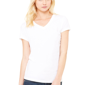 6005 BELLA TOILE T-SHIRT FEMME JERSEY MANCHES COURTES COL EN V T-SHIRTS - Product Image 1