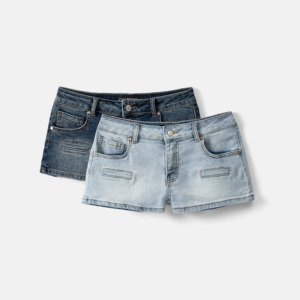 <strong>Denim</strong> <strong>Shorts</strong> 2% Trendy Enzyme Wash OEM/ ODM Breathable Vietnam Straight 98% <strong>Cotton</strong> 100 MOQ <strong>Shorts</strong> for Women - Product Image 3