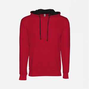 Next Level Apparel Sweat à capuche unisexe rouge/noir haute qualité Logo personnalisé Sweat à capuche d'hiver en coton unisexe Sweat-shirt pour homme - Product Image 1
