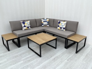 ชุดโซฟาในสวนแบบทันสมัยหรูหราพร้อมไม้อะคาเซียและเบาะรองนั่ง - Product Image 4
